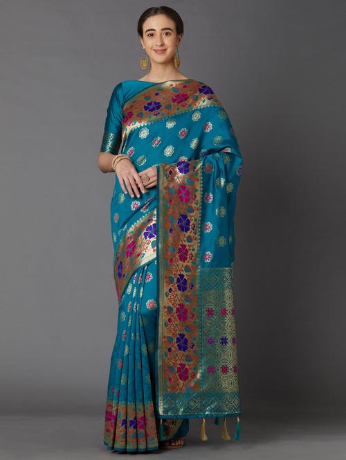 jacquard work banarasi saree - 17515323 - Standard Image - 1