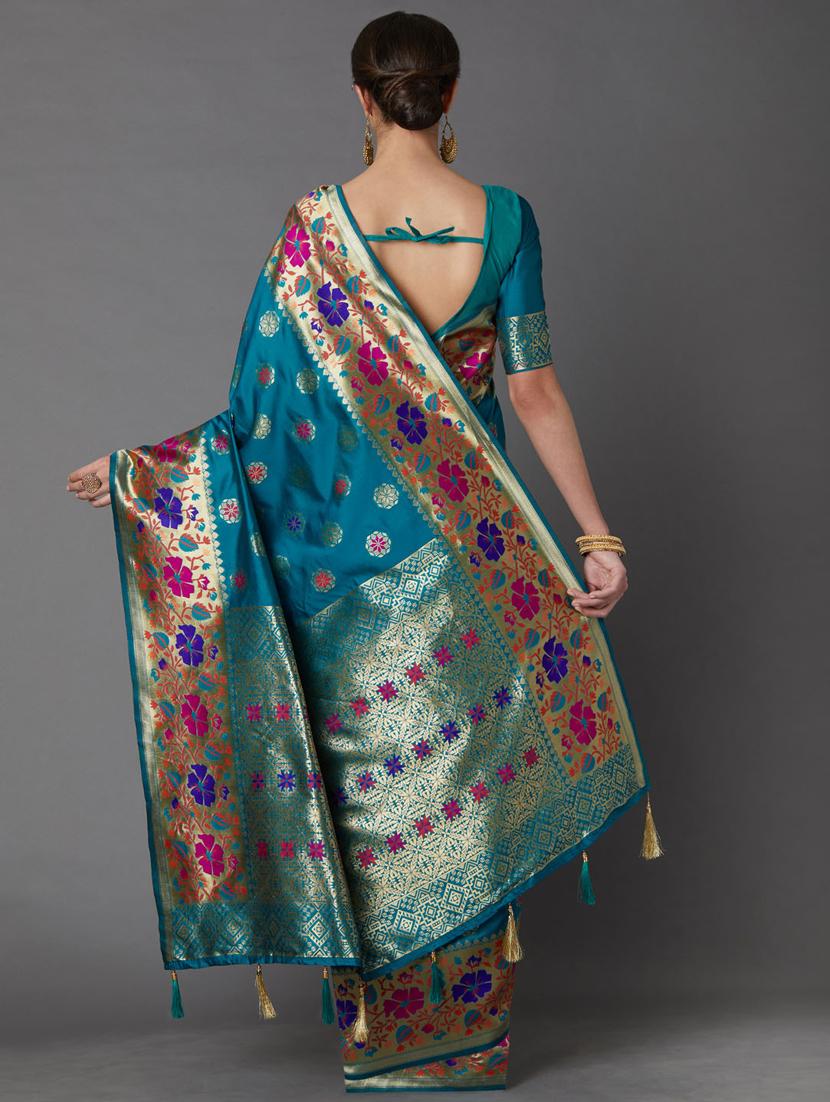 jacquard work banarasi saree - 17515323 - Zoom Image - 2