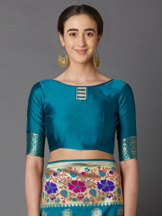 jacquard work banarasi saree - 17515323 - Zoom Image - 3