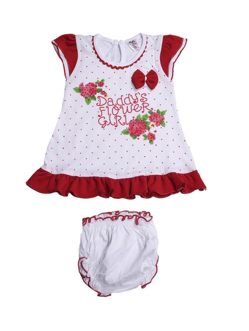 red cotton frock - 17515516 - Standard Image - 1