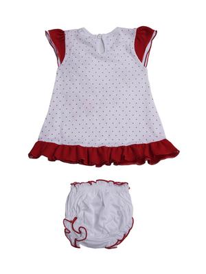 red cotton frock - 17515516 - Standard Image - 2