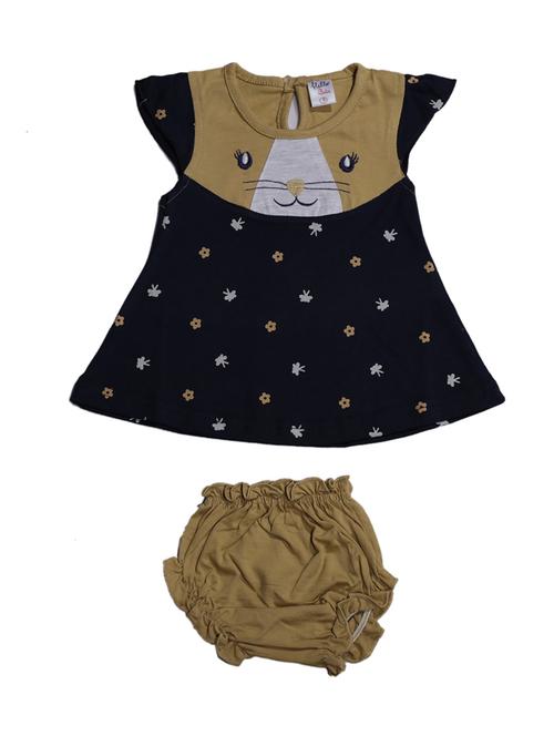 brown cotton frock - 17515520 - Standard Image - 1