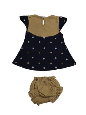 brown cotton frock - 17515520 - Standard Image - 2