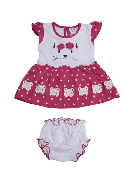 pink cotton frock - 17515528 - Standard Image - 1