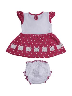 pink cotton frock - 17515528 - Standard Image - 2