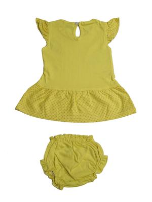 yellow cotton frock - 17515534 - Standard Image - 2