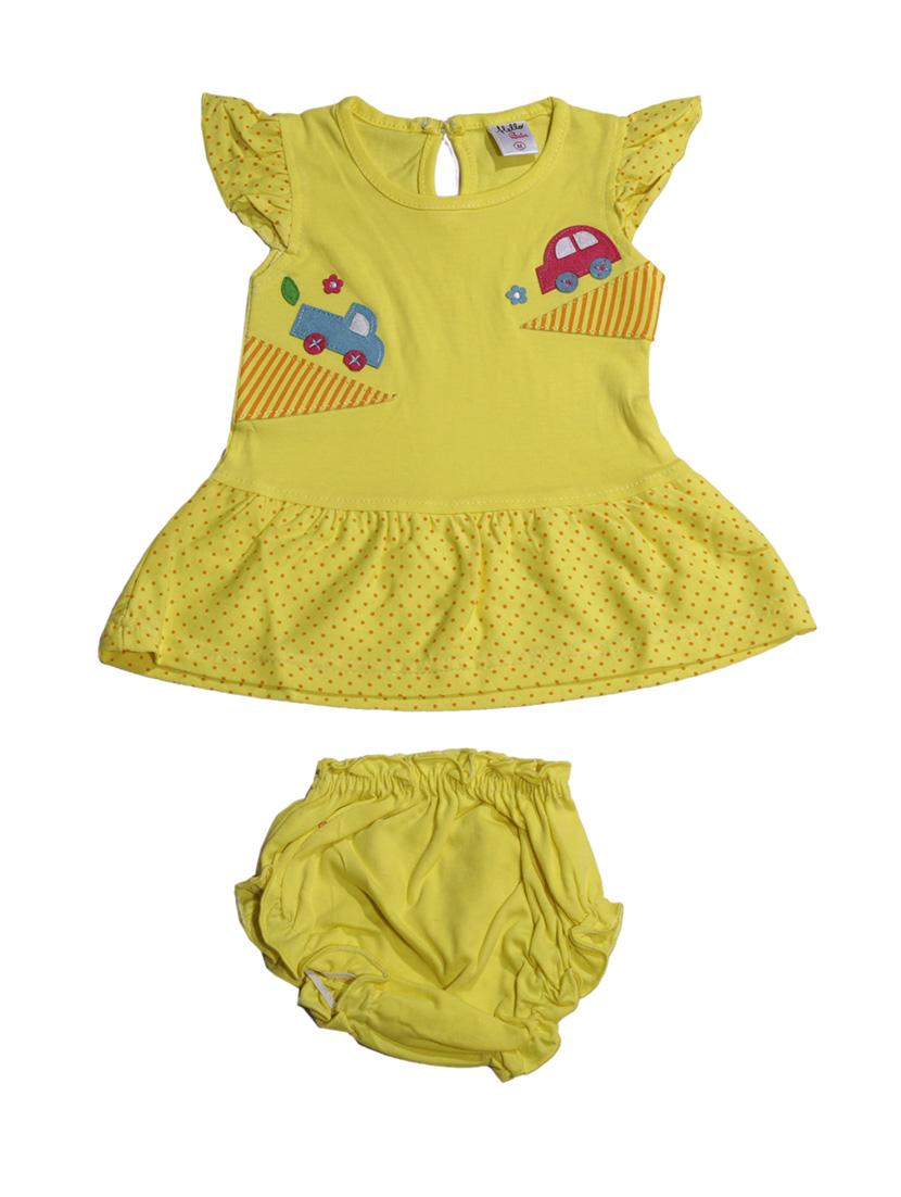 yellow cotton frock - 17515534 - Zoom Image - 1