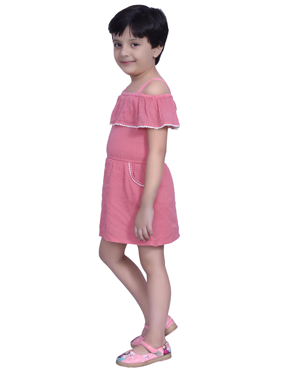 pink cotton blend frock - 17515778 - Zoom Image - 2