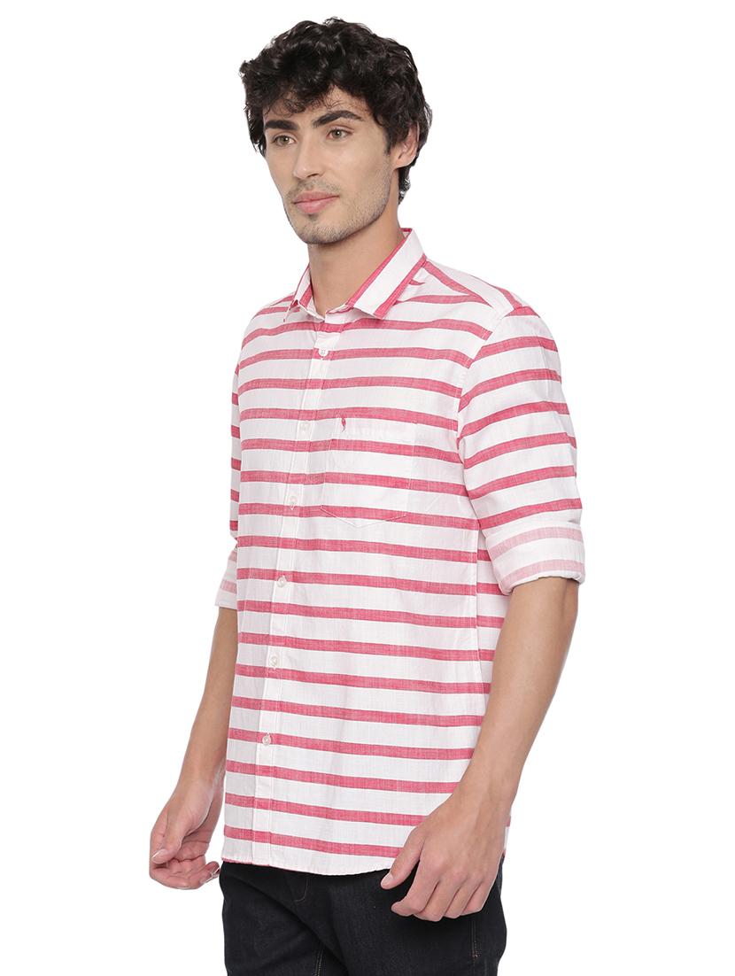 pink striped casual shirt - 17516371 - Zoom Image - 2