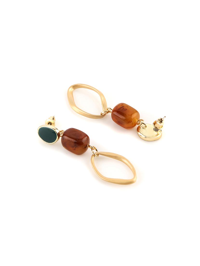 multi colored brass drop earring - 17516562 - Zoom Image - 3