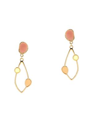 multi colored brass drop earring - 17516574 - Standard Image - 2