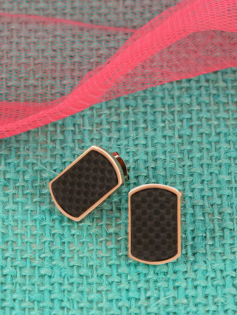 black brass studs earring - 17516577 - Zoom Image - 1