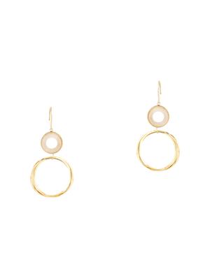 gold brass drop earring - 17516579 - Standard Image - 2