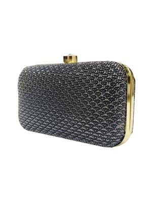 black metal box clutch - 17517165 - Standard Image - 4