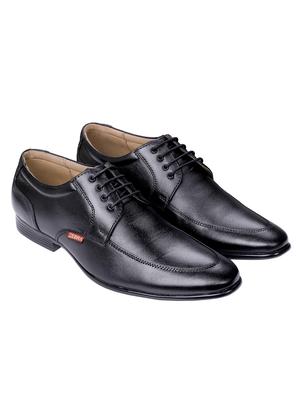 black leather laceup derbies - 17517885 - Standard Image - 3