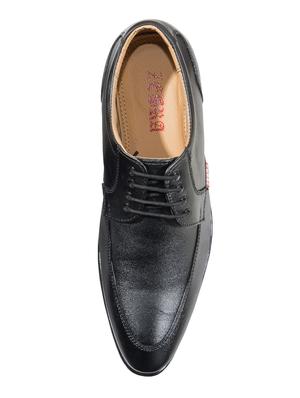 black leather laceup derbies - 17517885 - Standard Image - 4