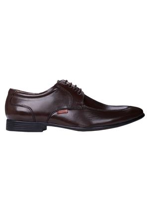 brown leather laceup derbies - 17517886 - Standard Image - 2