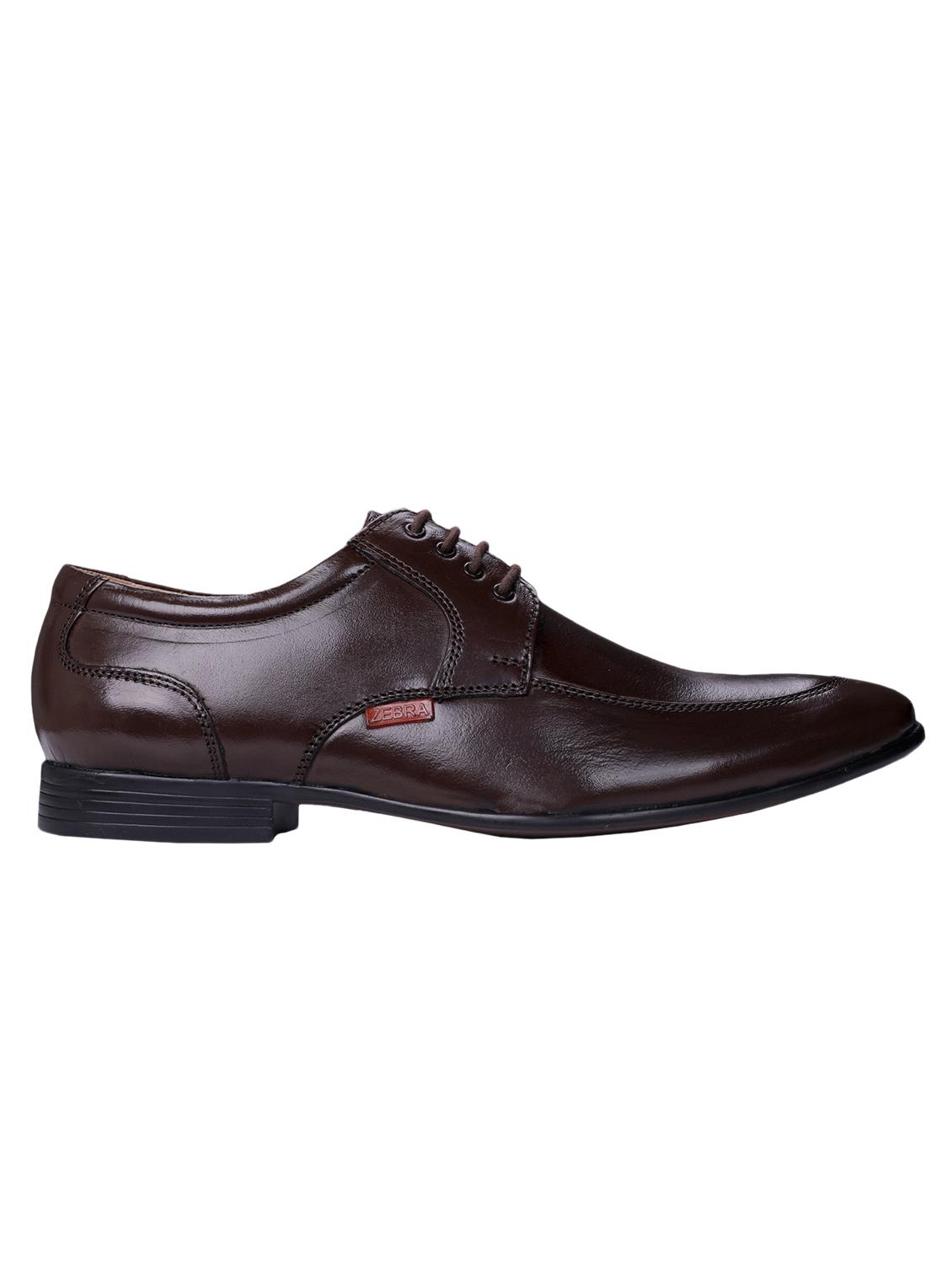 brown leather laceup derbies - 17517886 - Zoom Image - 2
