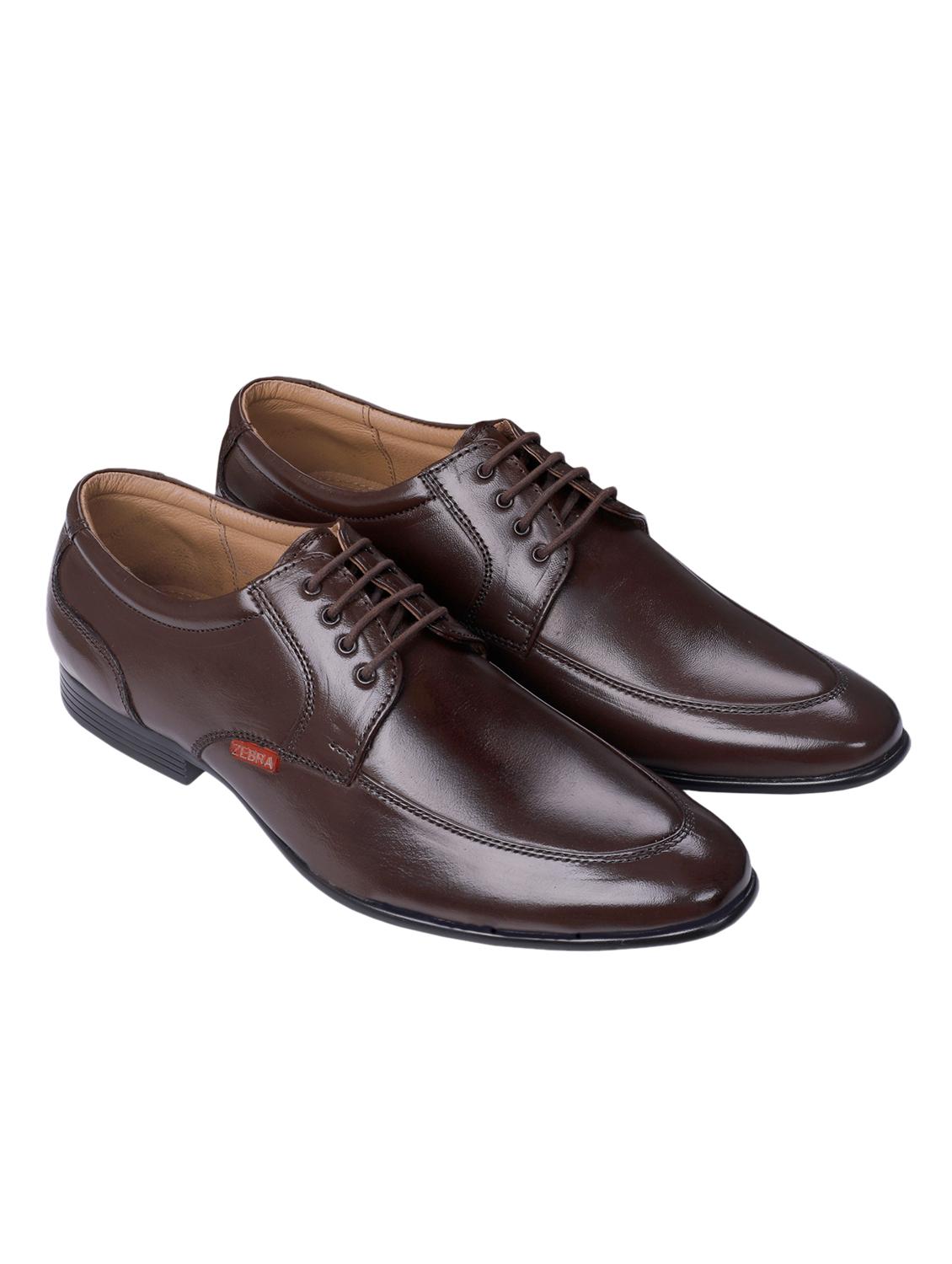 brown leather laceup derbies - 17517886 - Zoom Image - 3