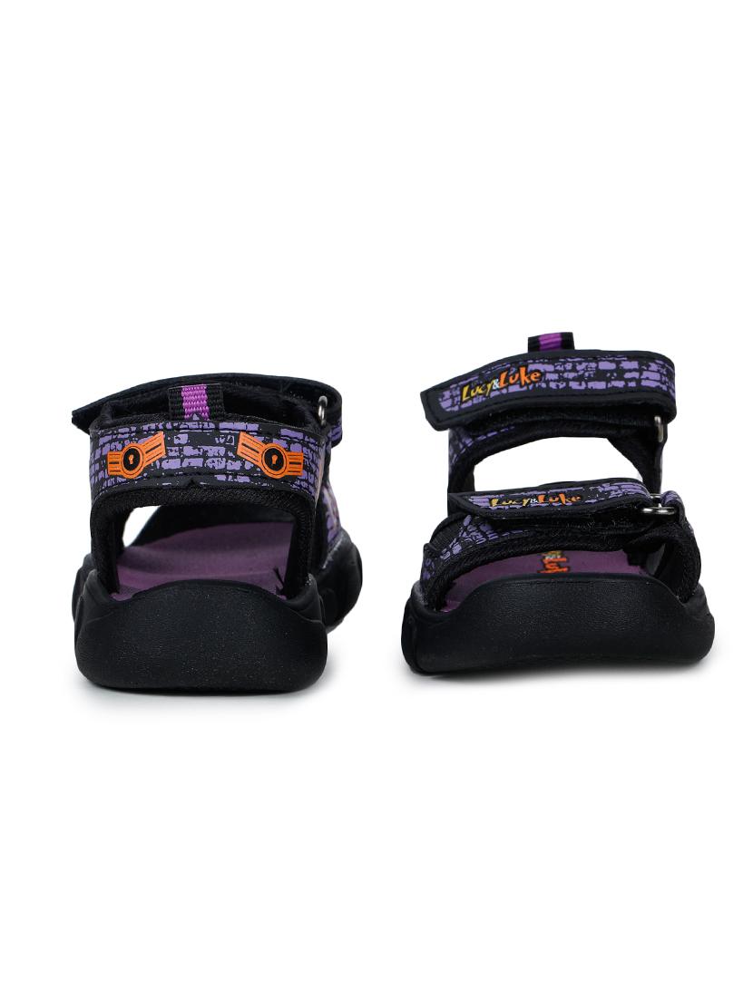 purple leatherette sandals & floater - 17517961 - Zoom Image - 3
