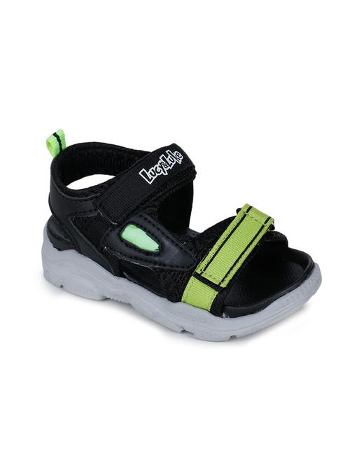 black leatherette sandals & floater - 17518000 - Standard Image - 1