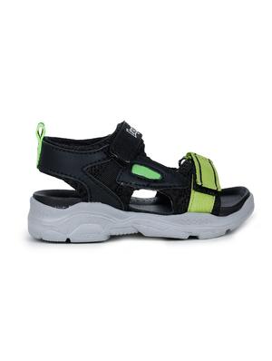 black leatherette sandals & floater - 17518000 - Standard Image - 2