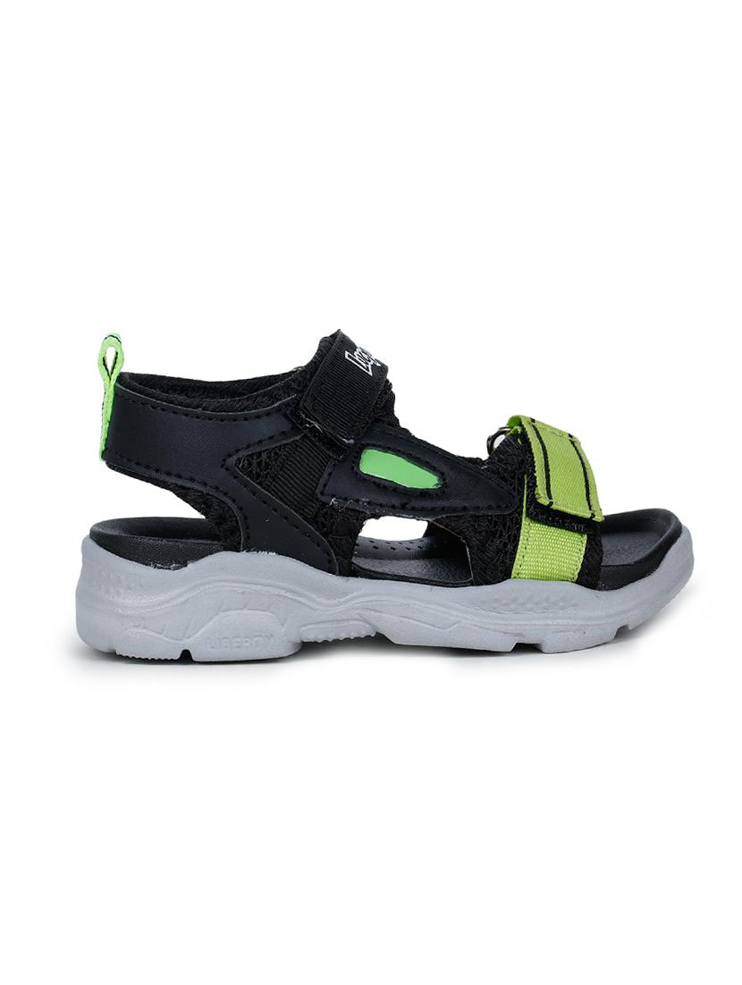 black leatherette sandals & floater - 17518000 - Zoom Image - 2