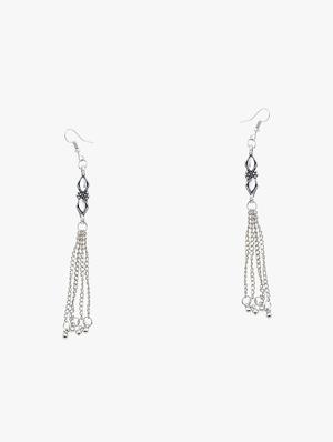 silver brass necklaces and earring - 17518028 - Standard Image - 4