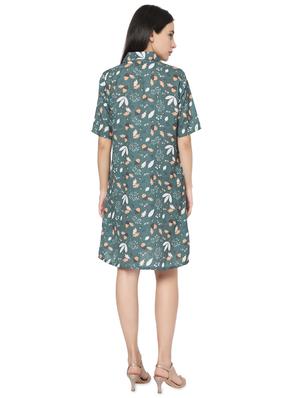 floral shirt dress - 17518154 - Standard Image - 3