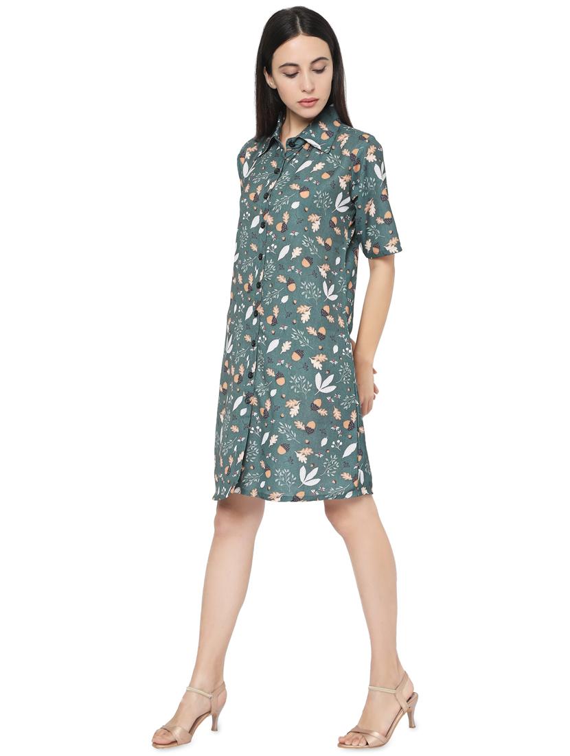 floral shirt dress - 17518154 - Zoom Image - 2