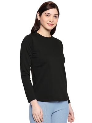 round neck solid tee - 17518188 - Standard Image - 2