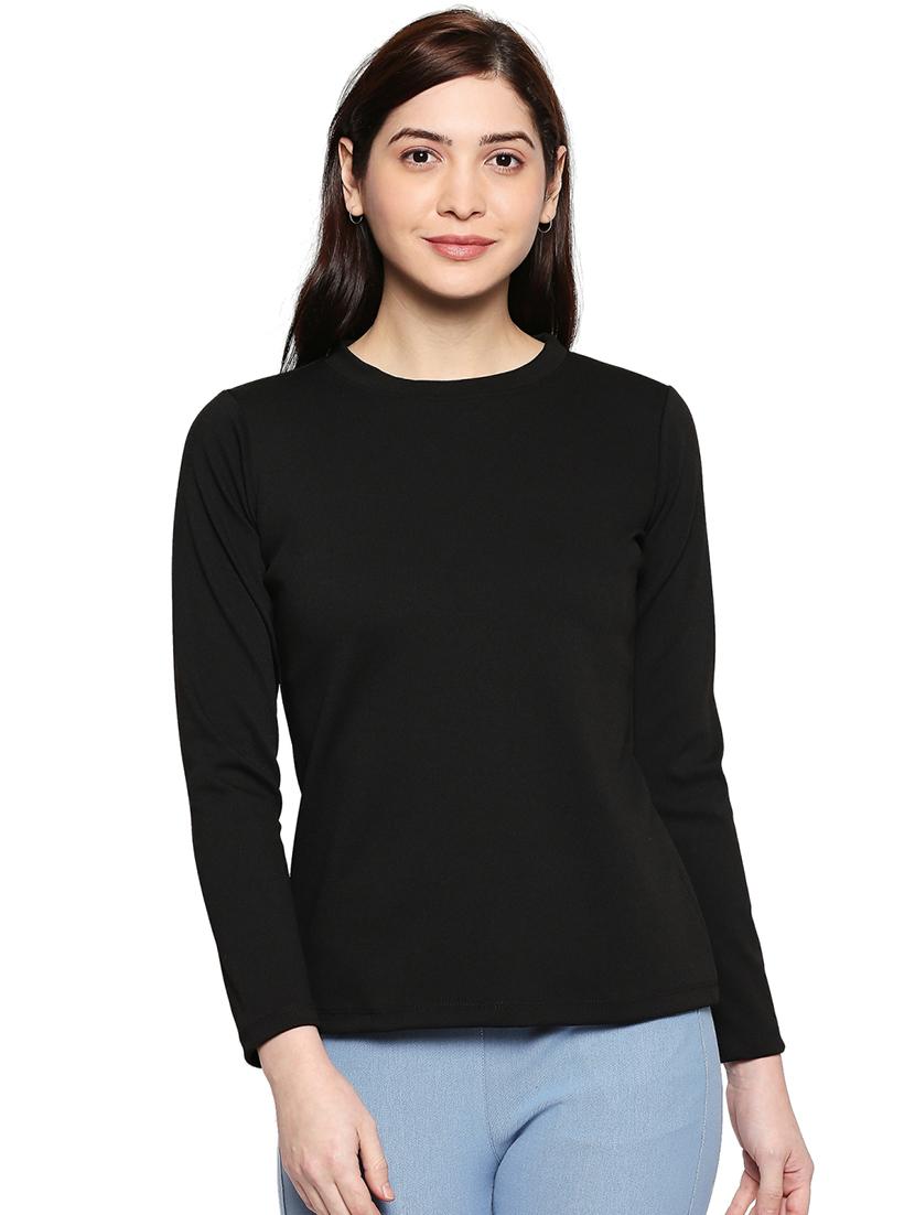 round neck solid tee - 17518188 - Zoom Image - 1