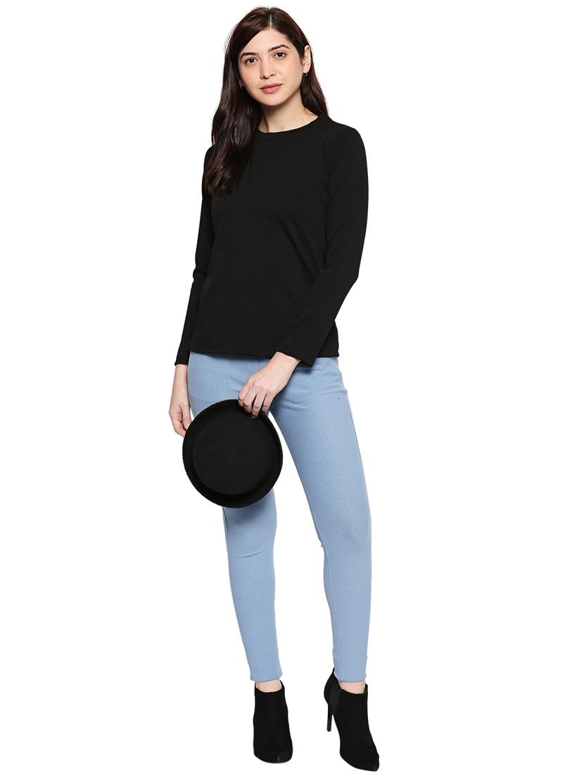 round neck solid tee - 17518188 - Zoom Image - 4