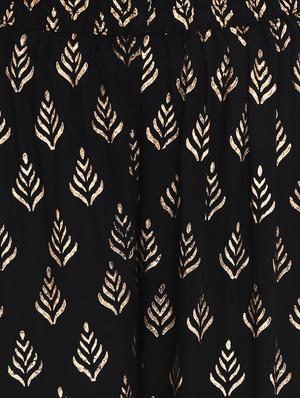black rayon straight palazzo - 17518198 - Standard Image - 5
