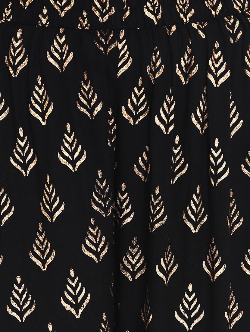 black rayon straight palazzo - 17518198 - Zoom Image - 5