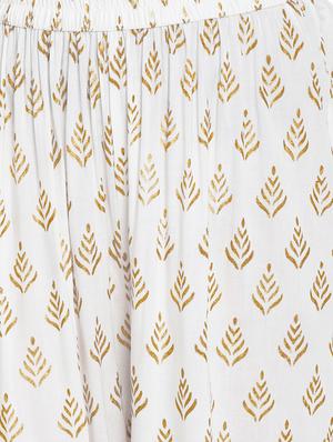 white rayon straight palazzo - 17518199 - Standard Image - 5