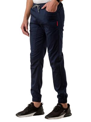 navy blue solid jogger - 17518224 - Standard Image - 2
