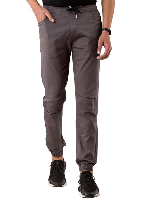 grey solid jogger - 17518226 - Standard Image - 1