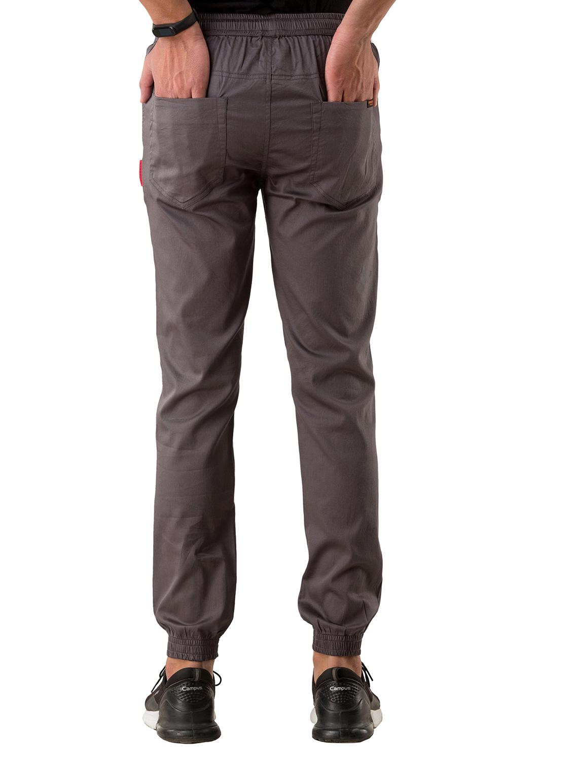 grey solid jogger - 17518226 - Zoom Image - 4