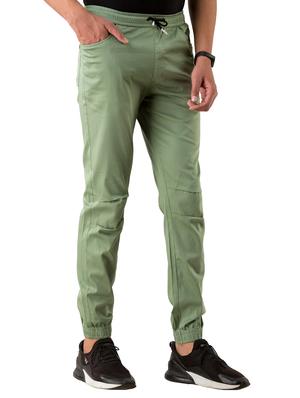 green solid jogger - 17518227 - Standard Image - 3
