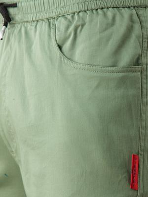 green solid jogger - 17518227 - Standard Image - 6