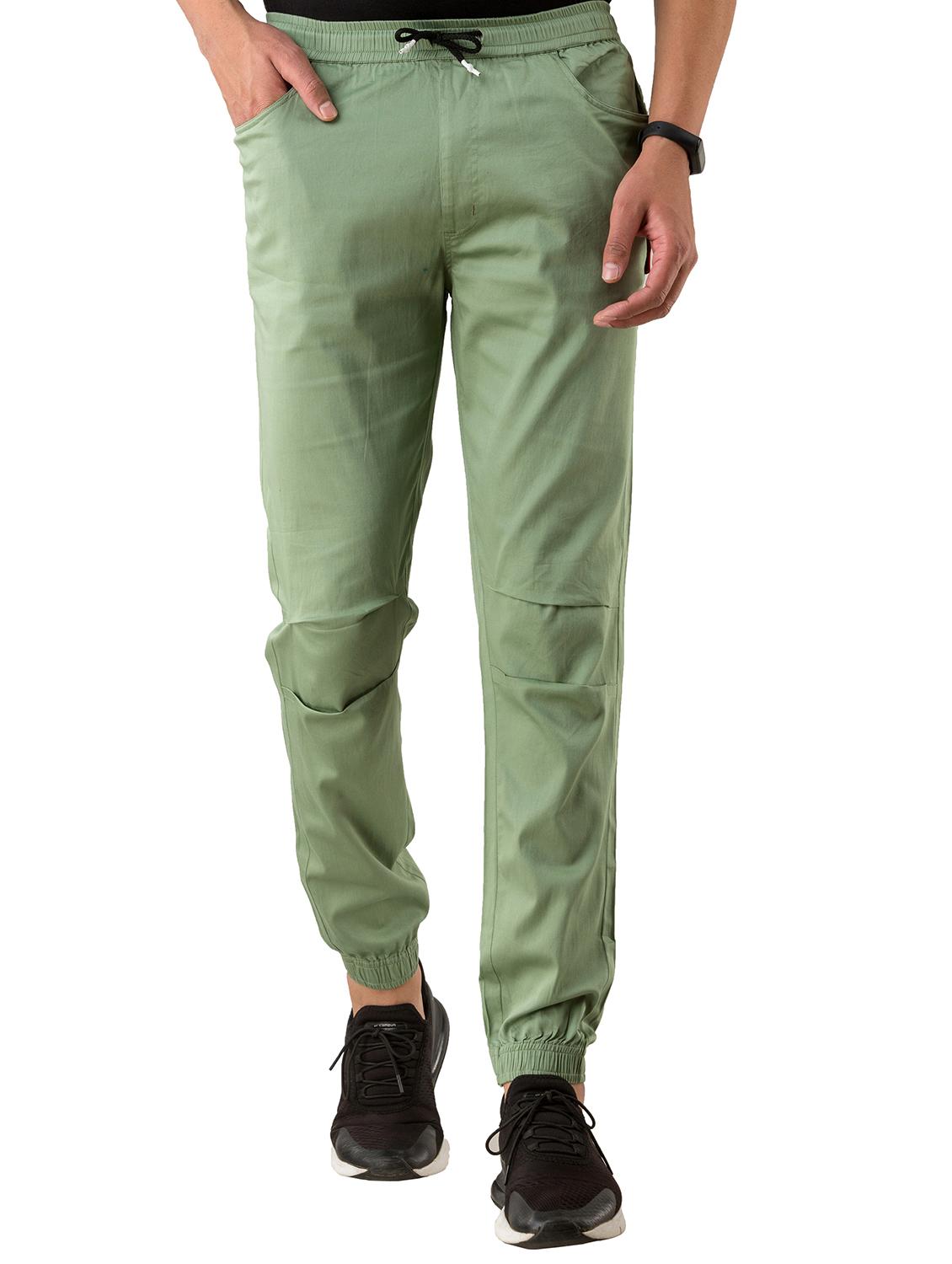 green solid jogger - 17518227 - Zoom Image - 1