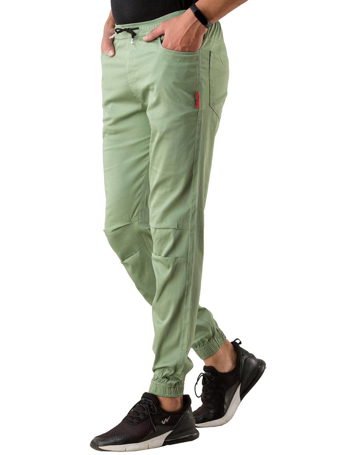green solid jogger - 17518227 - Zoom Image - 2