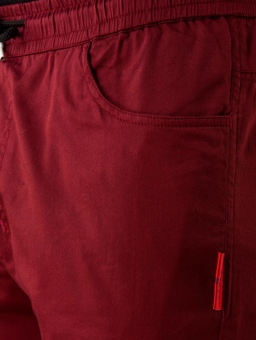 maroon solid jogger - 17518228 - Zoom Image - 6