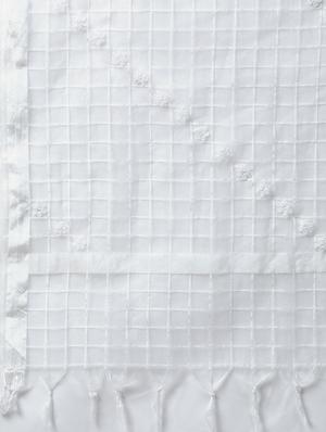 ada hand-embroidered white chikankari dupatta - 17518258 - Standard Image - 2
