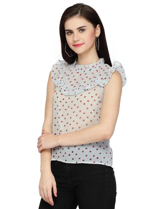 women's straight round neck top - 17518269 -  Standard Image - 0