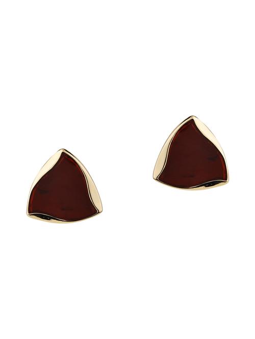 red brass studs earring - 17518296 - Standard Image - 1