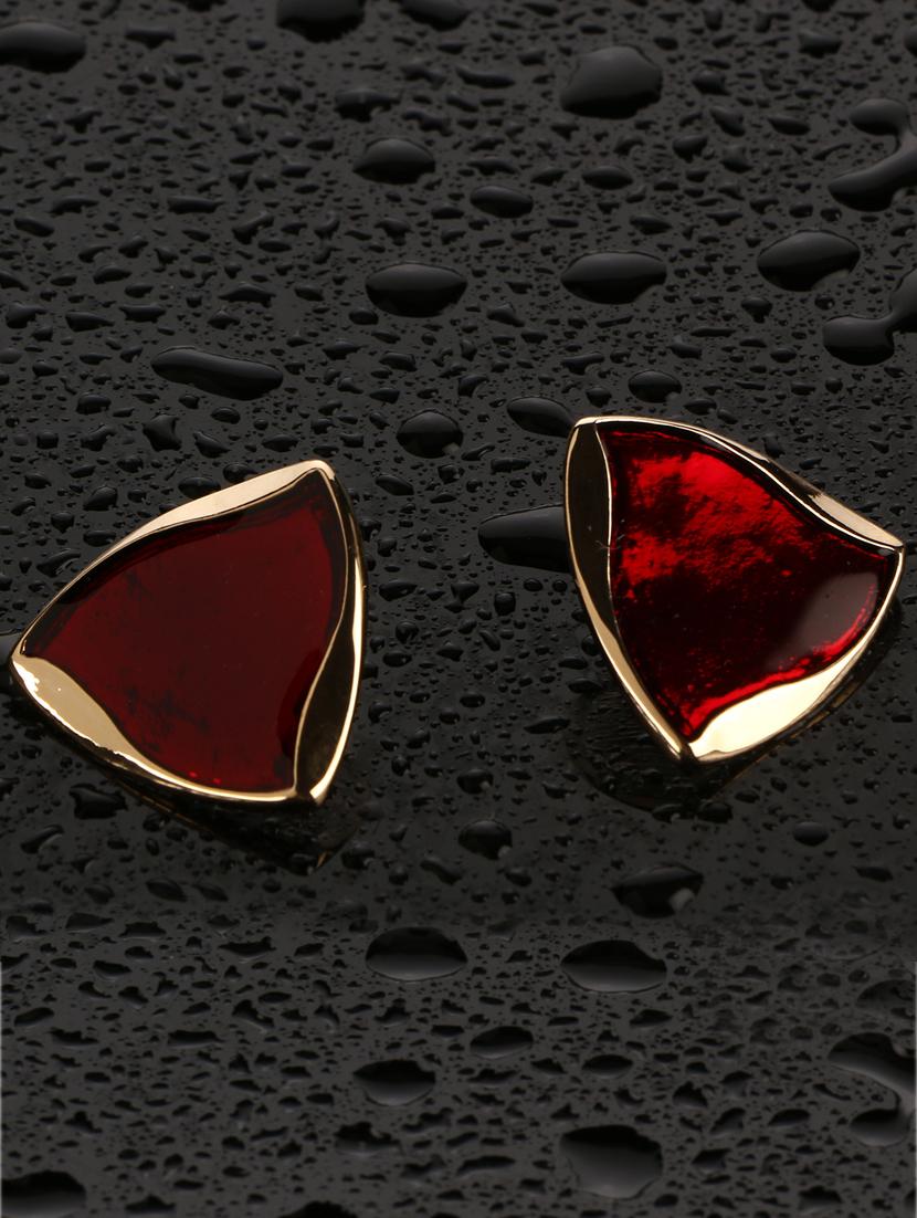 red brass studs earring - 17518296 - Zoom Image - 2