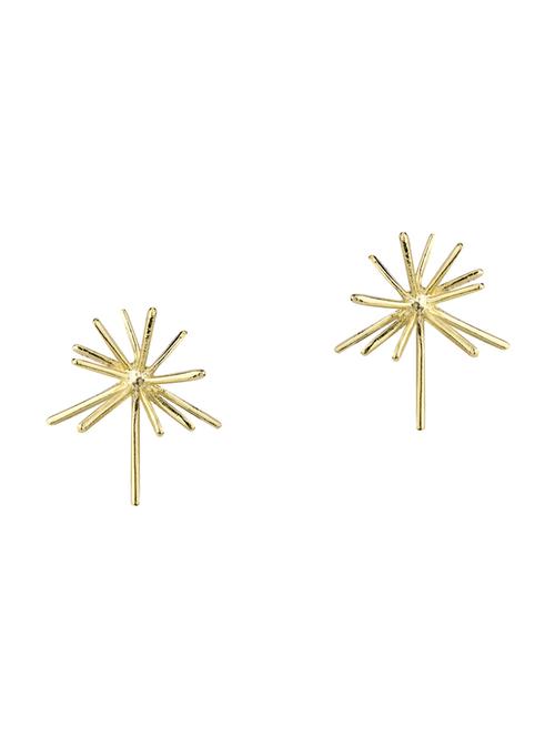 gold brass studs earring - 17518305 - Standard Image - 1