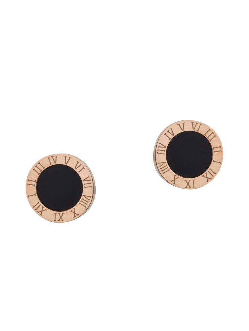 black brass studs earring - 17518306 - Zoom Image - 1